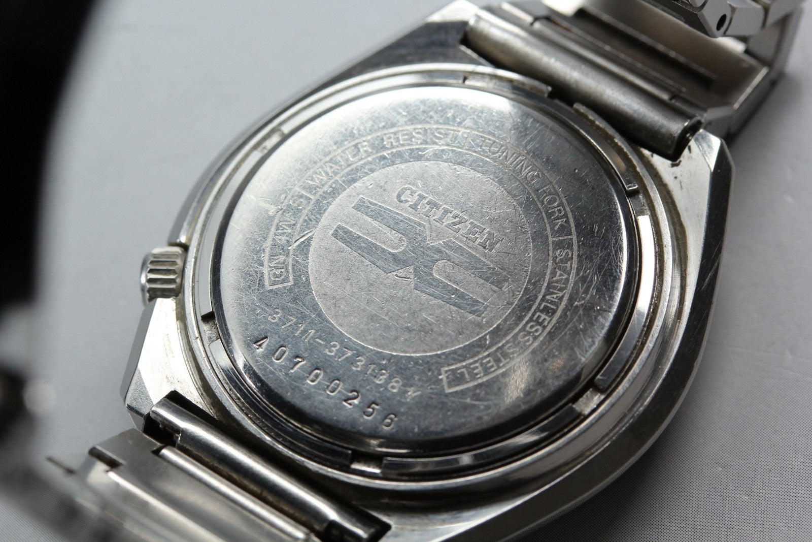 Exc+5 Citizen HISONIC 3711-373138 38mm Tuning Fork Sweep Second Quartz Men's