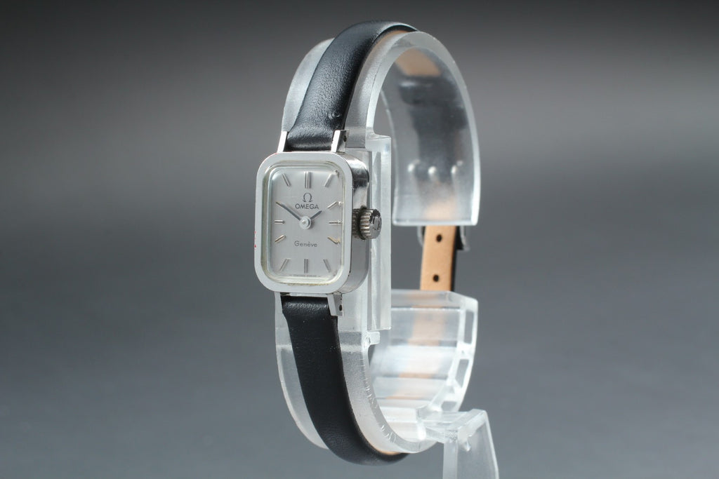Vintage 1970 [Near MINT] Omega Geneve 511.364 15mm Manual Cal.485 Silver Women's