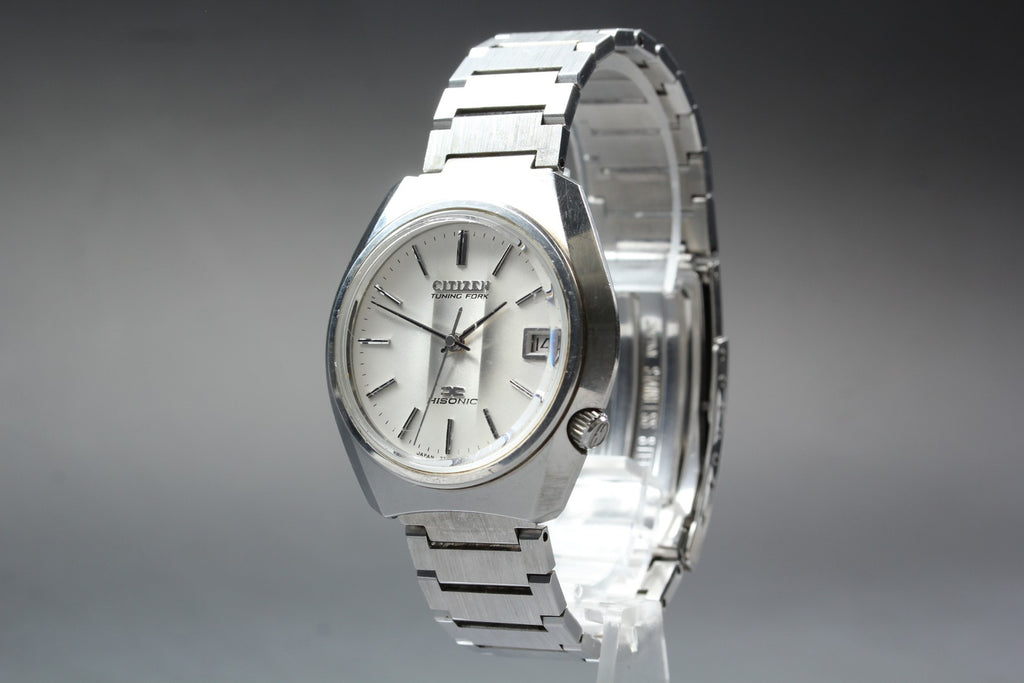 Exc+5 Citizen HISONIC 3711-373138 38mm Tuning Fork Sweep Second Quartz Men's