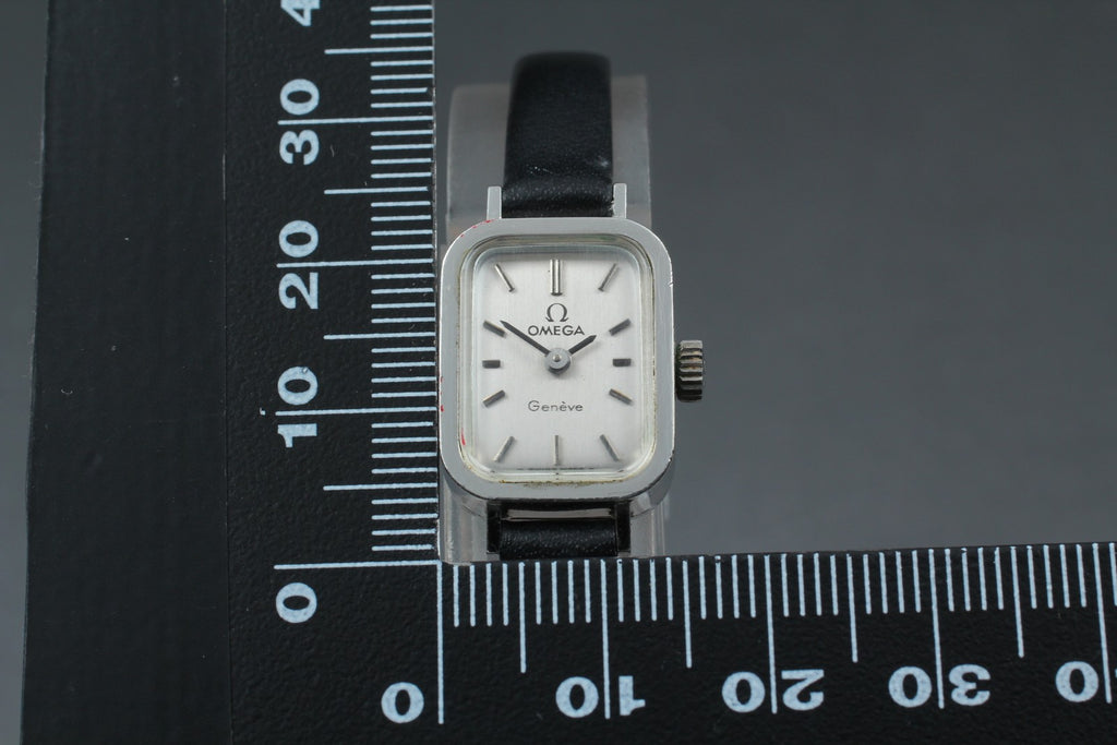 Vintage 1970 [Near MINT] Omega Geneve 511.364 15mm Manual Cal.485 Silver Women's