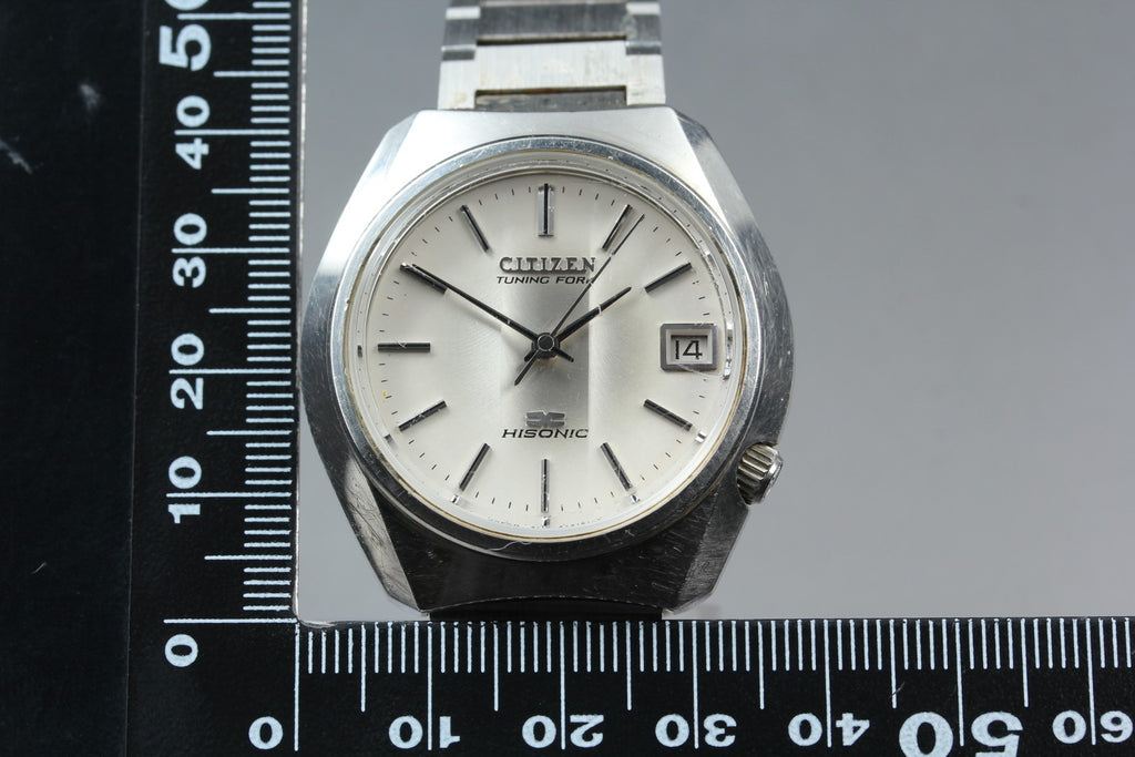 Exc+5 Citizen HISONIC 3711-373138 38mm Tuning Fork Sweep Second Quartz Men's