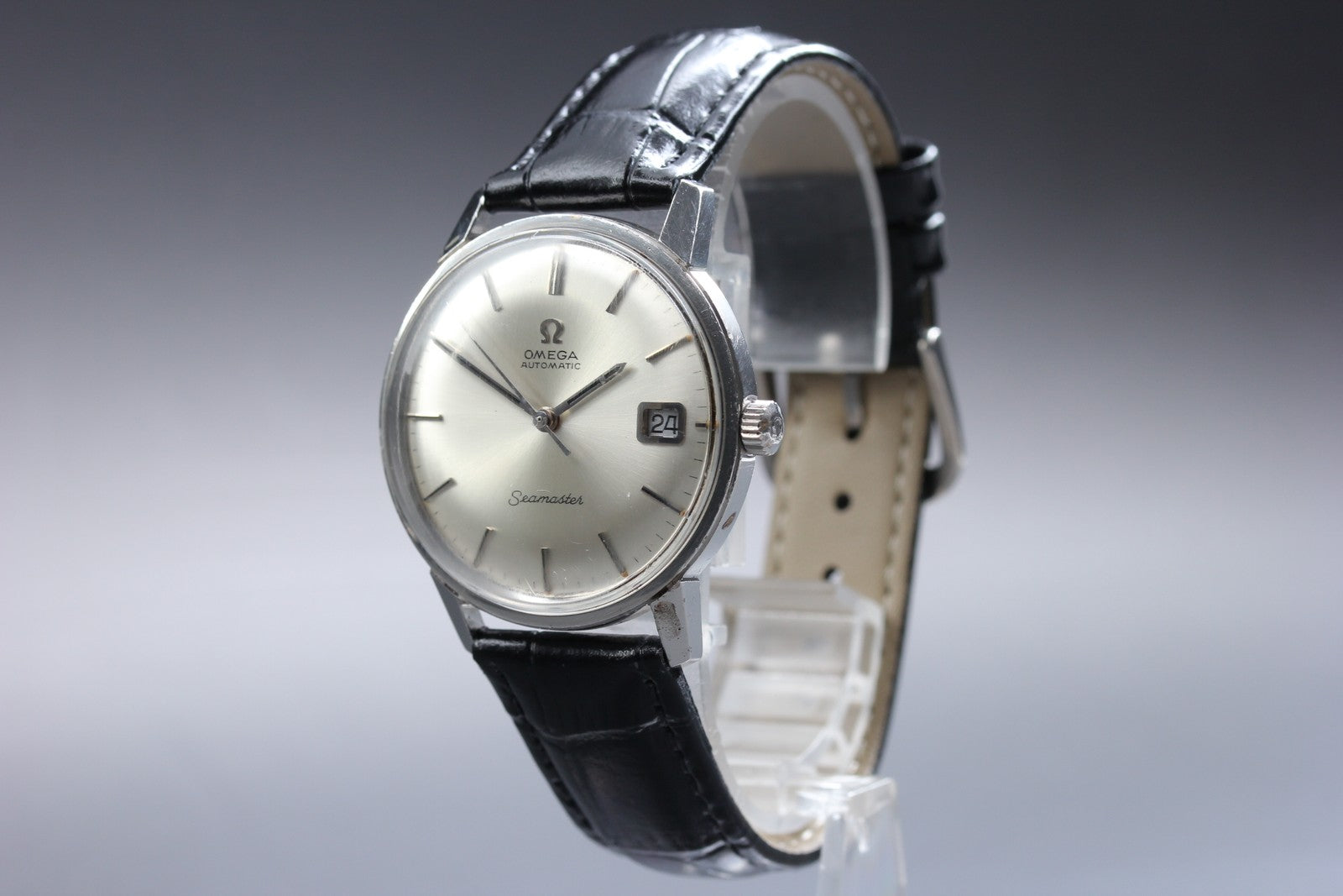 1969 Near MINT OMEGA Seamaster 34mm 166.037 Automatic Cal.565 Silver Men Vintage