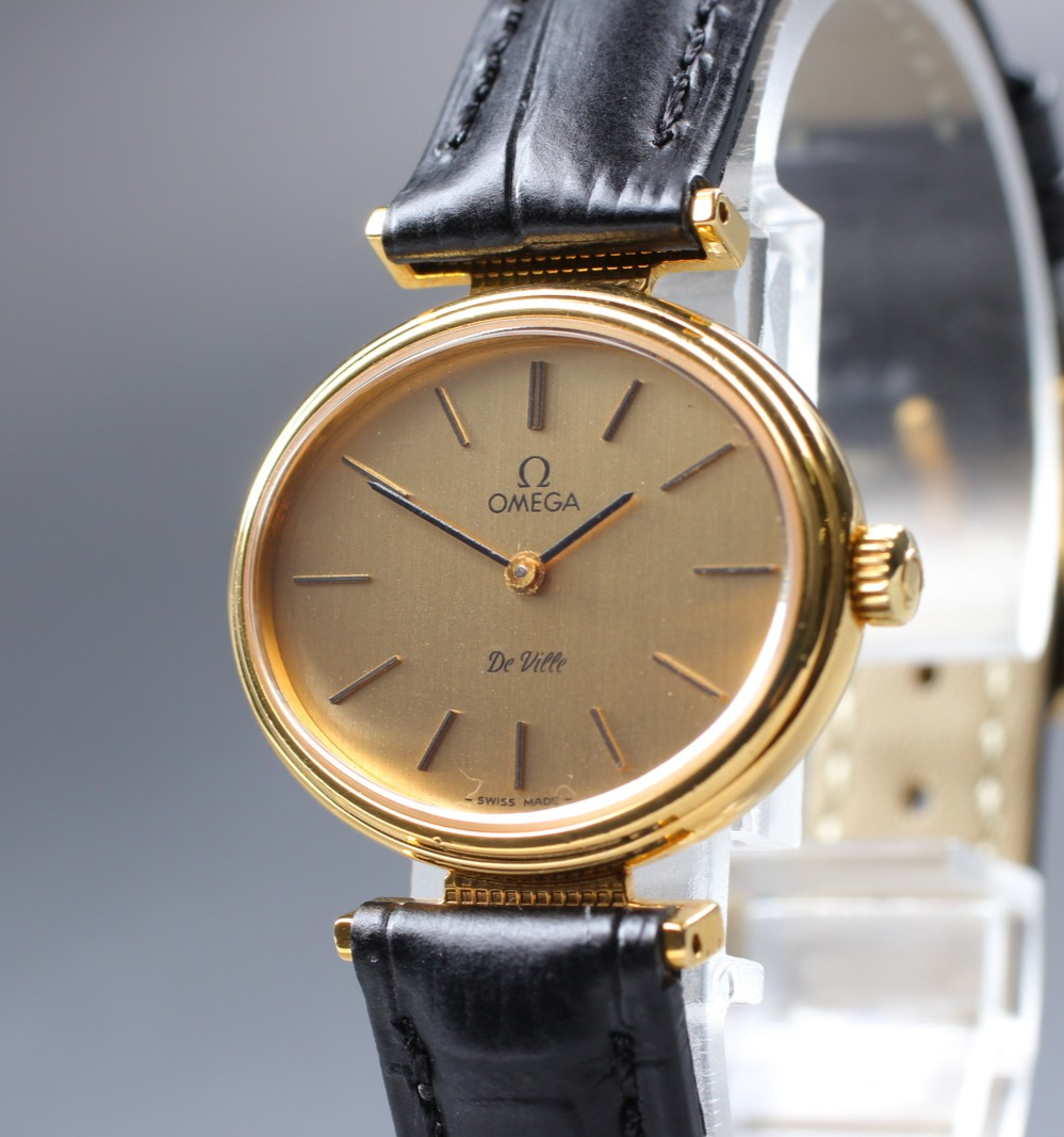 1978 Near MINT OMEGA De Ville 27mm 511.0558 Manual Cal.625 Gold Women's Vintage