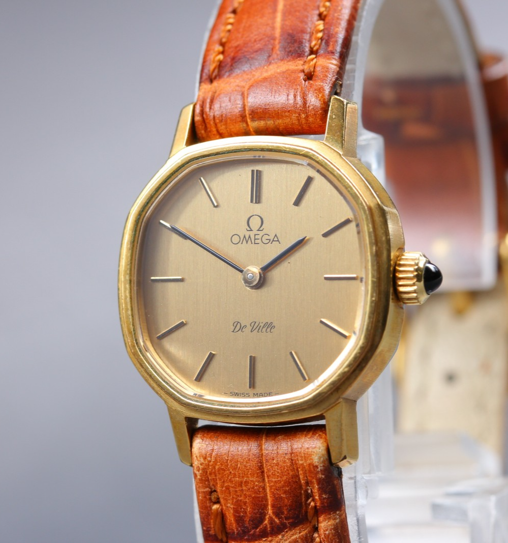 1979 Near MINT OMEGA De Ville 22mm 511.0567 Manual Cal.625 Gold Women's Vintage