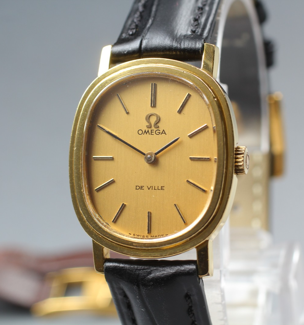 1976 Near MINT OMEGA De Ville 23mm 511.0473 Manual Cal.625 Gold Women's Vintage