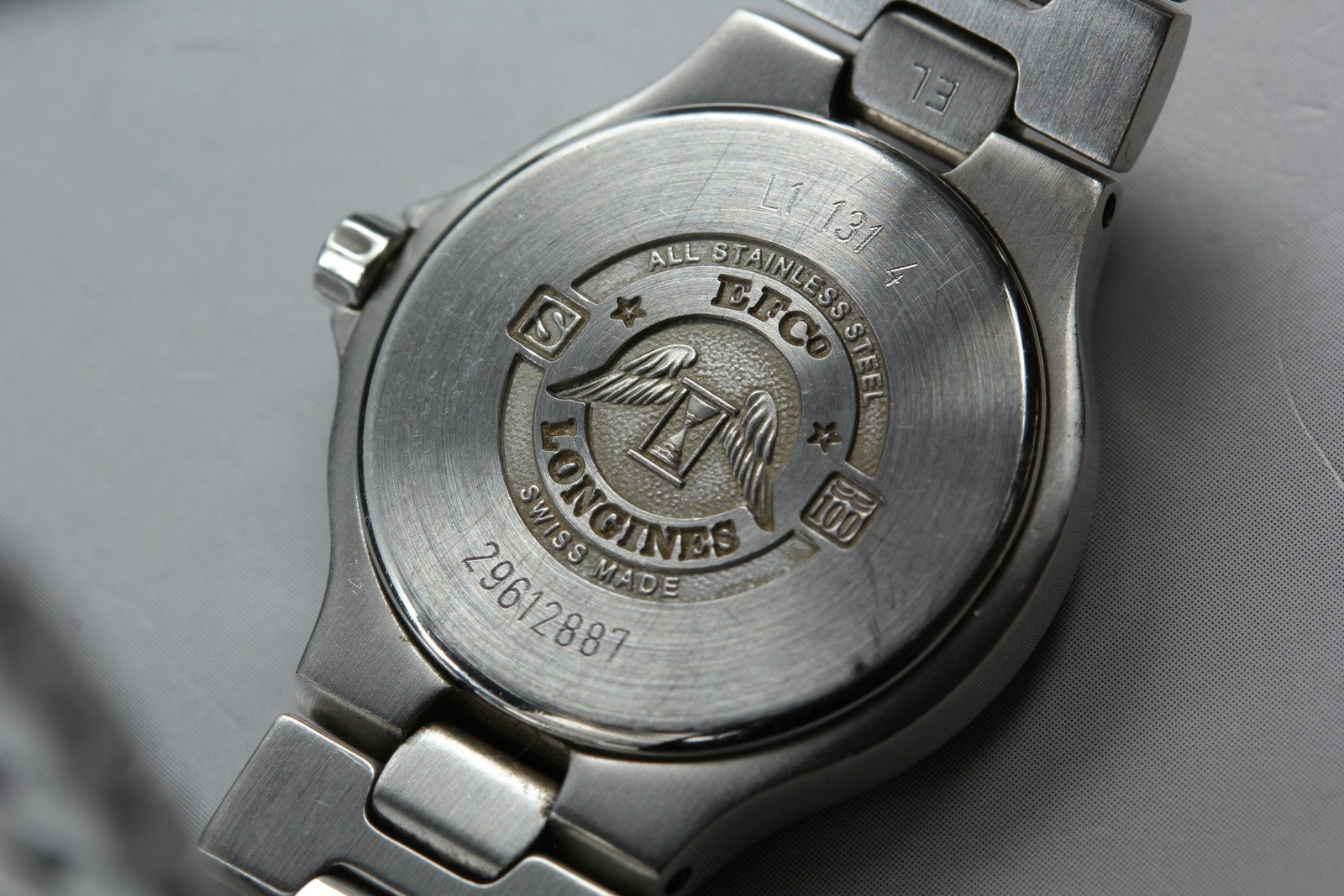 Near MINT LONGINES Conquest 25mm L1.131.4 Quartz Silver Women's Vintage JAPAN