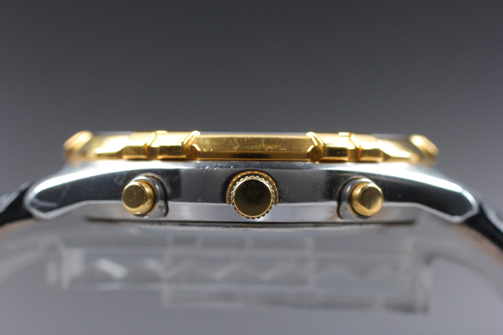 1995 Near MINT SEIKO World Timer 39mm 6M15-0020 Chronograph Quartz Men Vintage