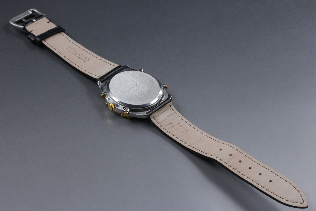 1995 Near MINT SEIKO World Timer 39mm 6M15-0020 Chronograph Quartz Men Vintage