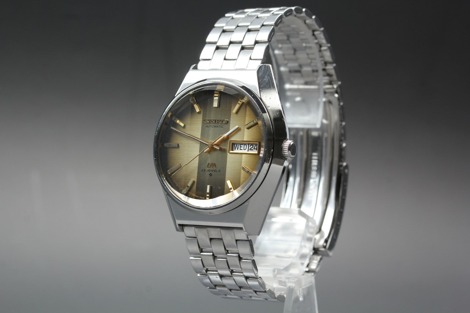 1975 Near MINT SEIKO Lord Matic 36mm 5606-8110 Automatic Bronze Dial Men Vintage