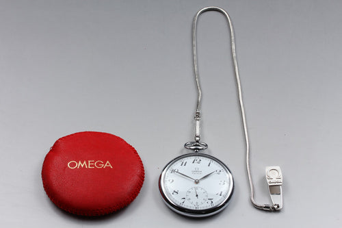 1973 Near MINT OMEGA Geneve Pocket Watch 48mm 121.1740 Manual Cal.960 Vintage