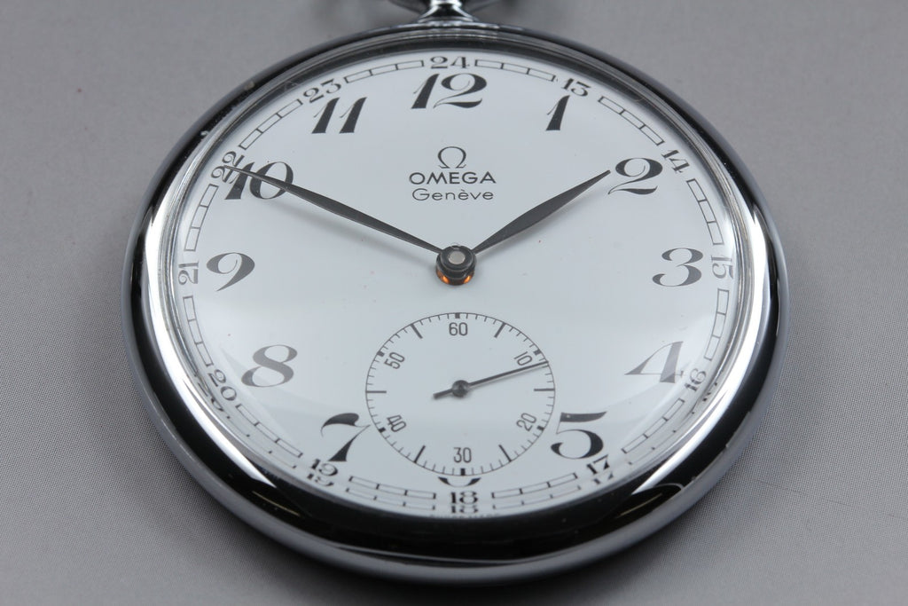 1973 Near MINT OMEGA Geneve Pocket Watch 48mm 121.1740 Manual Cal.960 Vintage