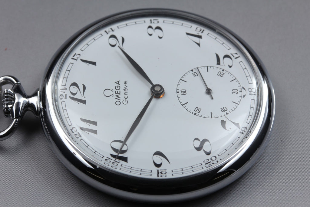 1973 Near MINT OMEGA Geneve Pocket Watch 48mm 121.1740 Manual Cal.960 Vintage