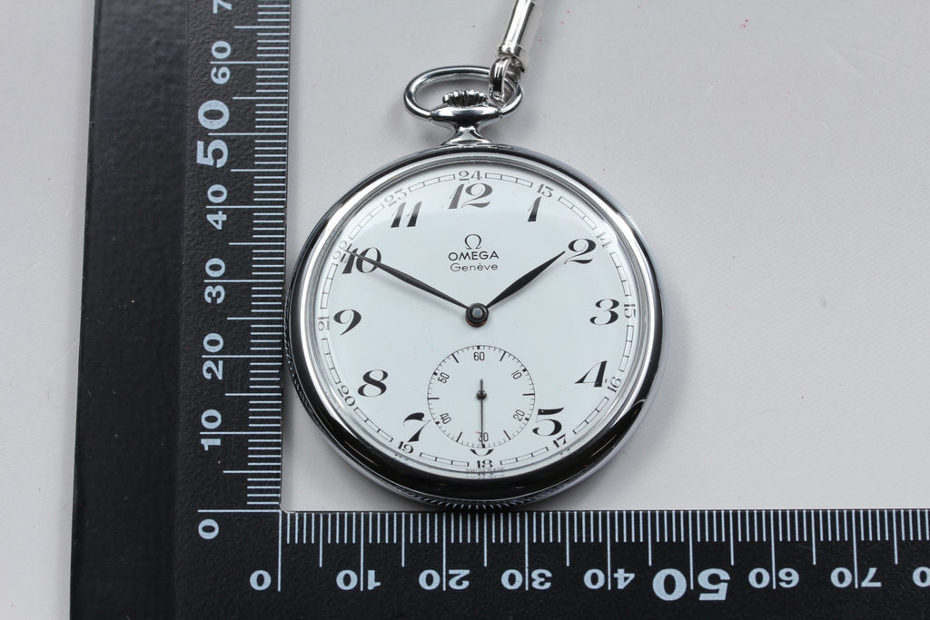 1973 Near MINT OMEGA Geneve Pocket Watch 48mm 121.1740 Manual Cal.960 Vintage