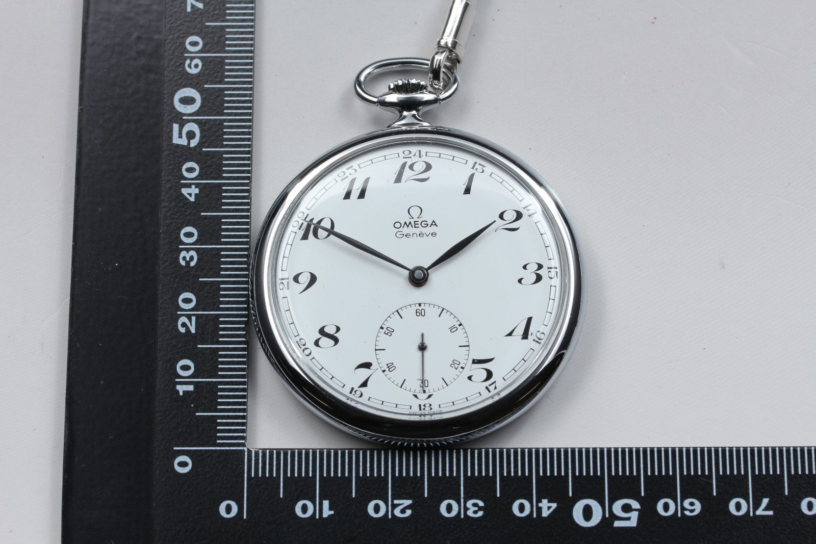 1973 Near MINT OMEGA Geneve Pocket Watch 48mm 121.1740 Manual Cal.960 Vintage