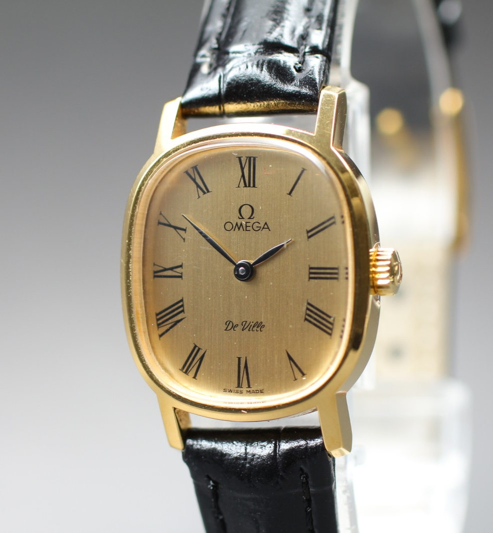 1979 Near MINT OMEGA De Ville 21mm 511.0509 Manual Gold Roman Women's Vintage