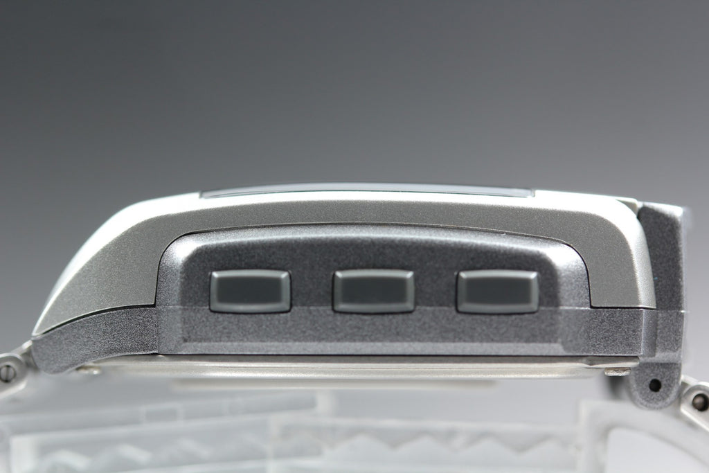 2000s Tested Near MINT Casio Wrist Camera WQV-1 39mm Silver Quartz Men's Vintage