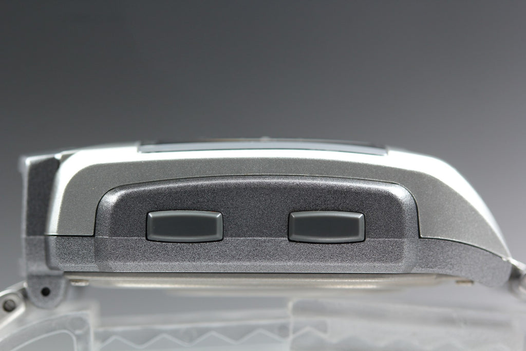 2000s Tested Near MINT Casio Wrist Camera WQV-1 39mm Silver Quartz Men's Vintage