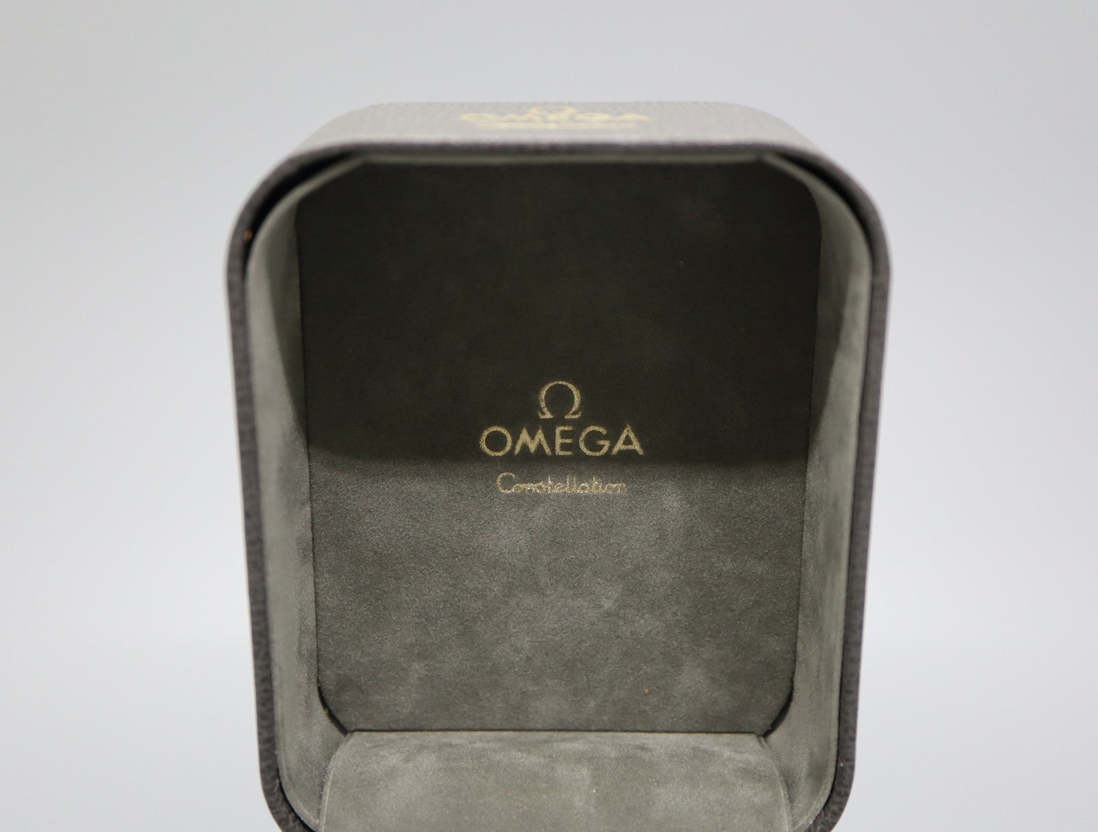 Near MINT OMEGA Vintage Gray Watch Box Genuine Case Constellation From JP #1098