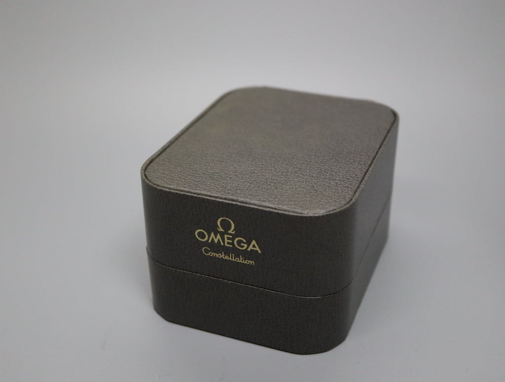 Near MINT OMEGA Vintage Gray Watch Box Genuine Case Constellation From JP #1098