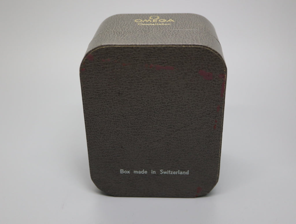 Near MINT OMEGA Vintage Gray Watch Box Genuine Case Constellation From JP #1098