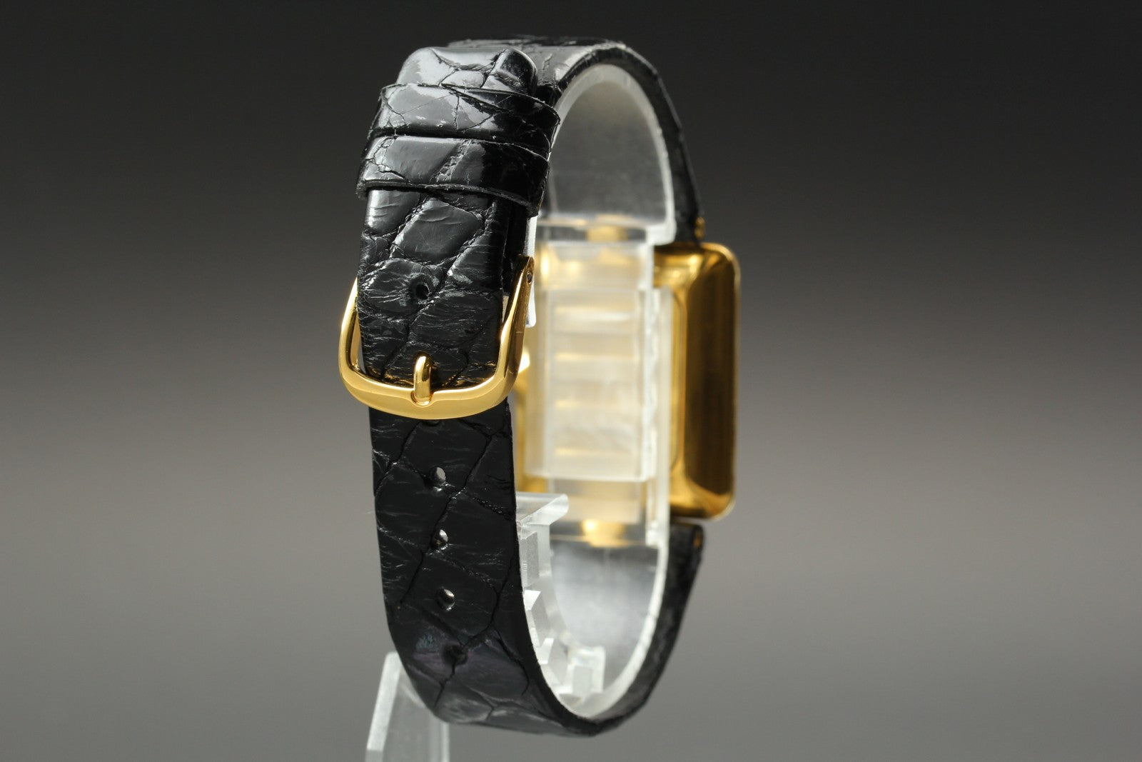 Exc+5 Raymond Weil Othello 120 25mm Gold Dial Diamond Quartz Tank Unisex From JP