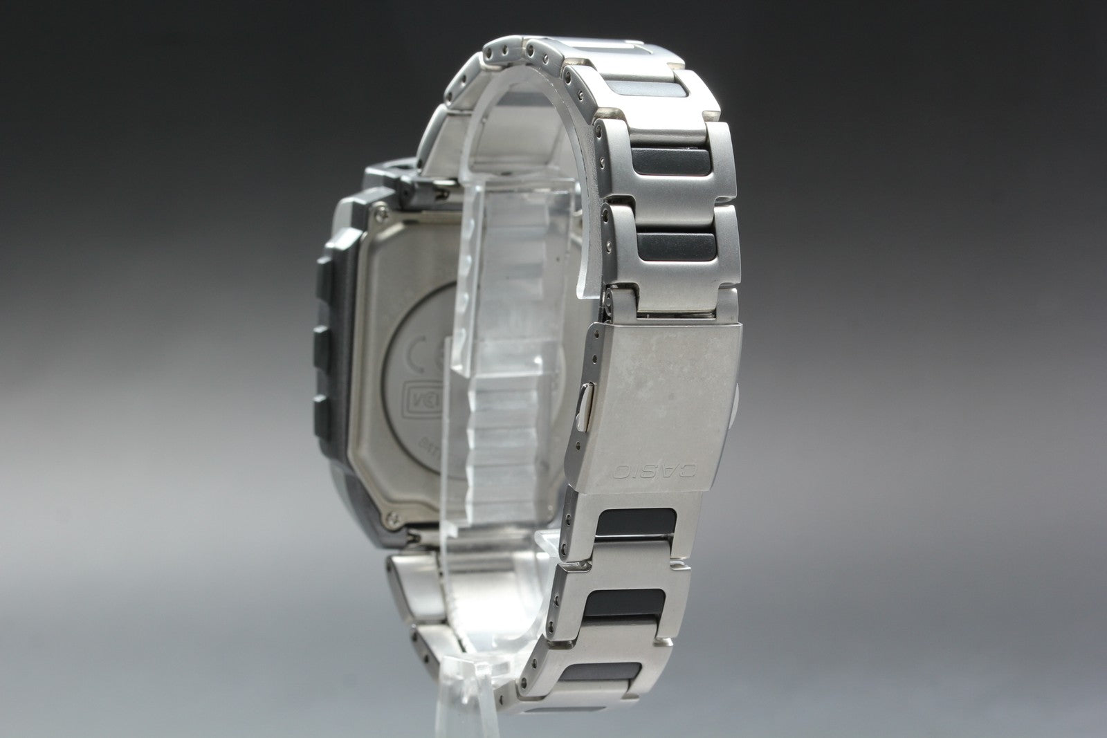 2000s Tested Near MINT Casio Wrist Camera WQV-1 39mm Silver Quartz Men's Vintage