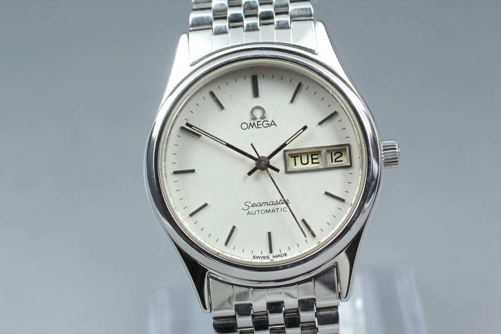 1984 Exc+5 OMEGA Seamaster 166.0279 34mm Automatic Cal.1020 Silver Men's Vintage