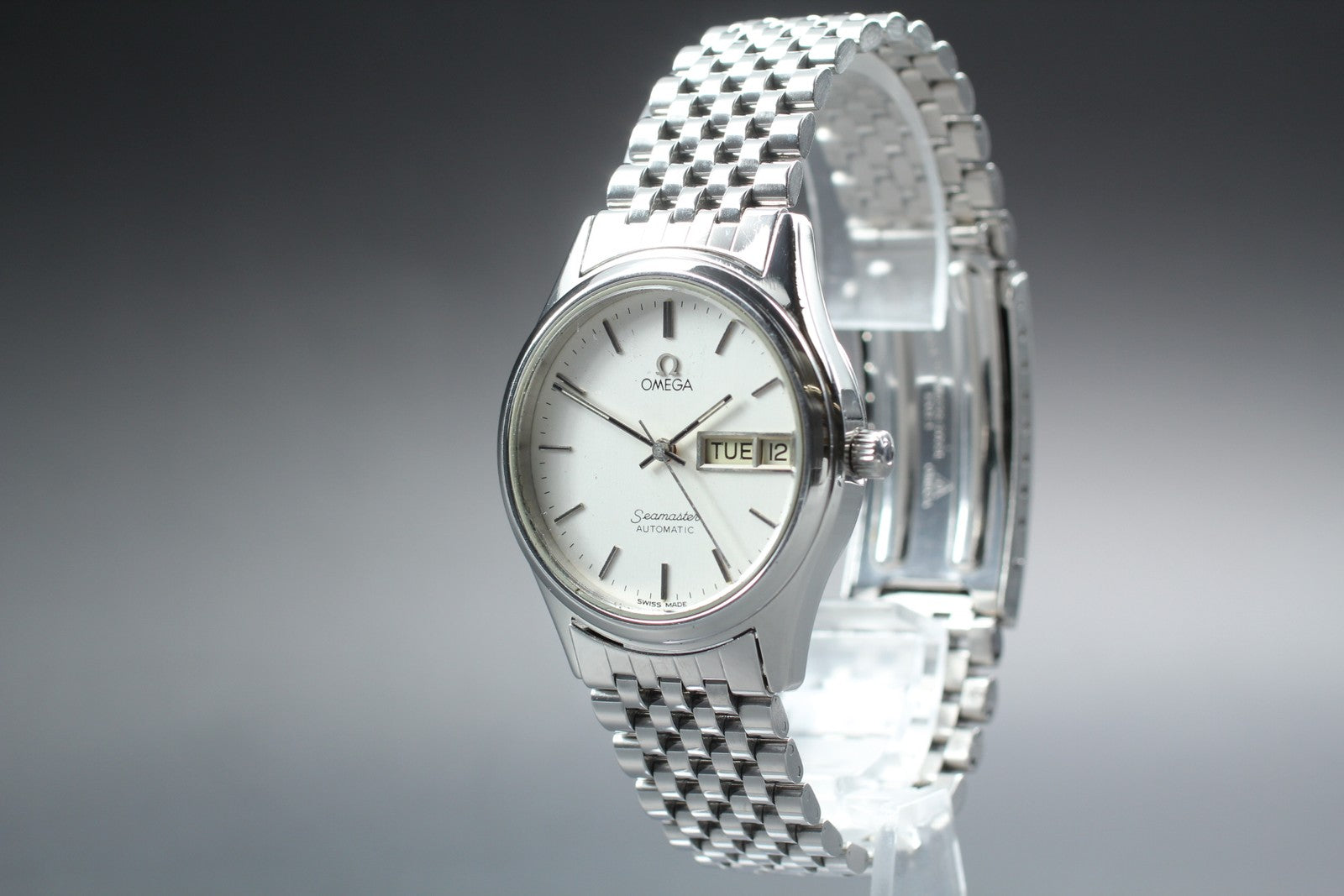 1984 Exc+5 OMEGA Seamaster 166.0279 34mm Automatic Cal.1020 Silver Men's Vintage