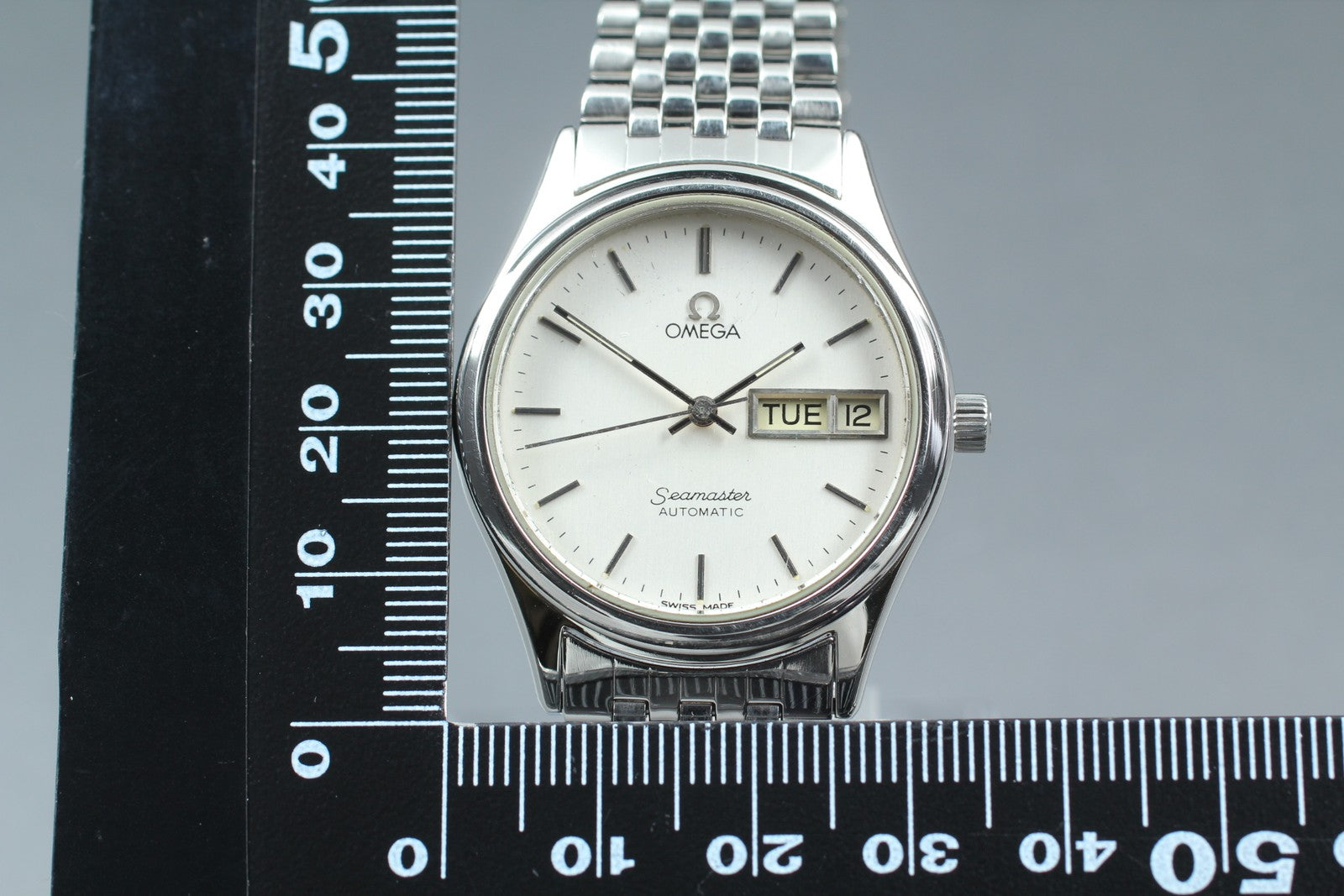 1984 Exc+5 OMEGA Seamaster 166.0279 34mm Automatic Cal.1020 Silver Men's Vintage