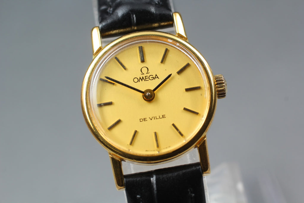1979 Near MINT OMEGA De Ville 21mm 511.0554 Manual Cal.625 Gold Women's Vintage