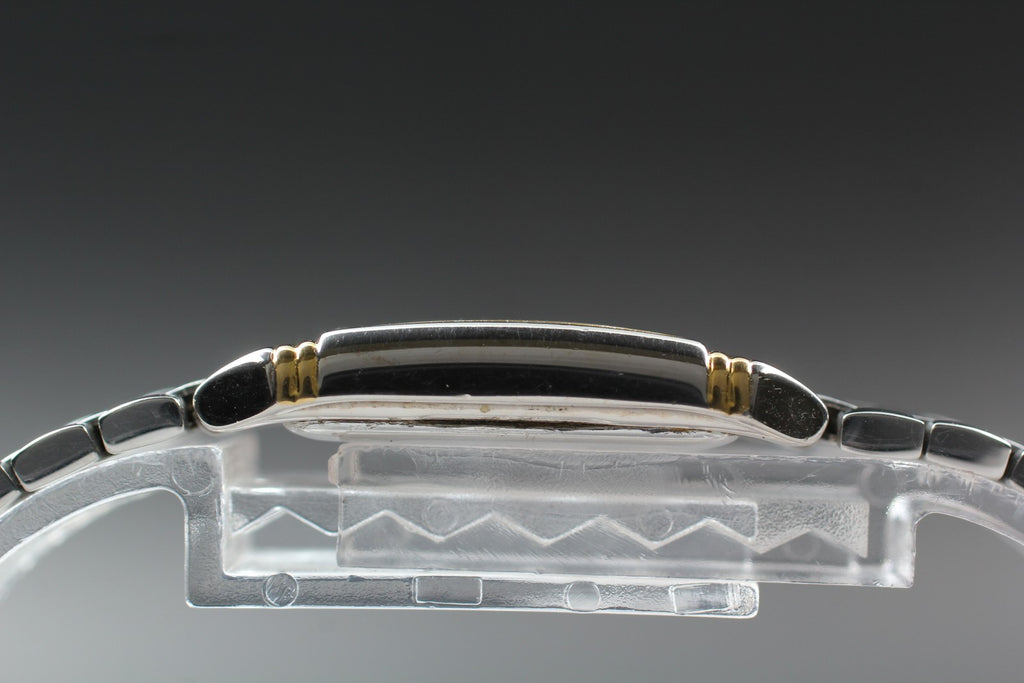 Near MINT Yves Saint Laurent 5421-H04732 18mm Quartz Black Tank Women's Vintage