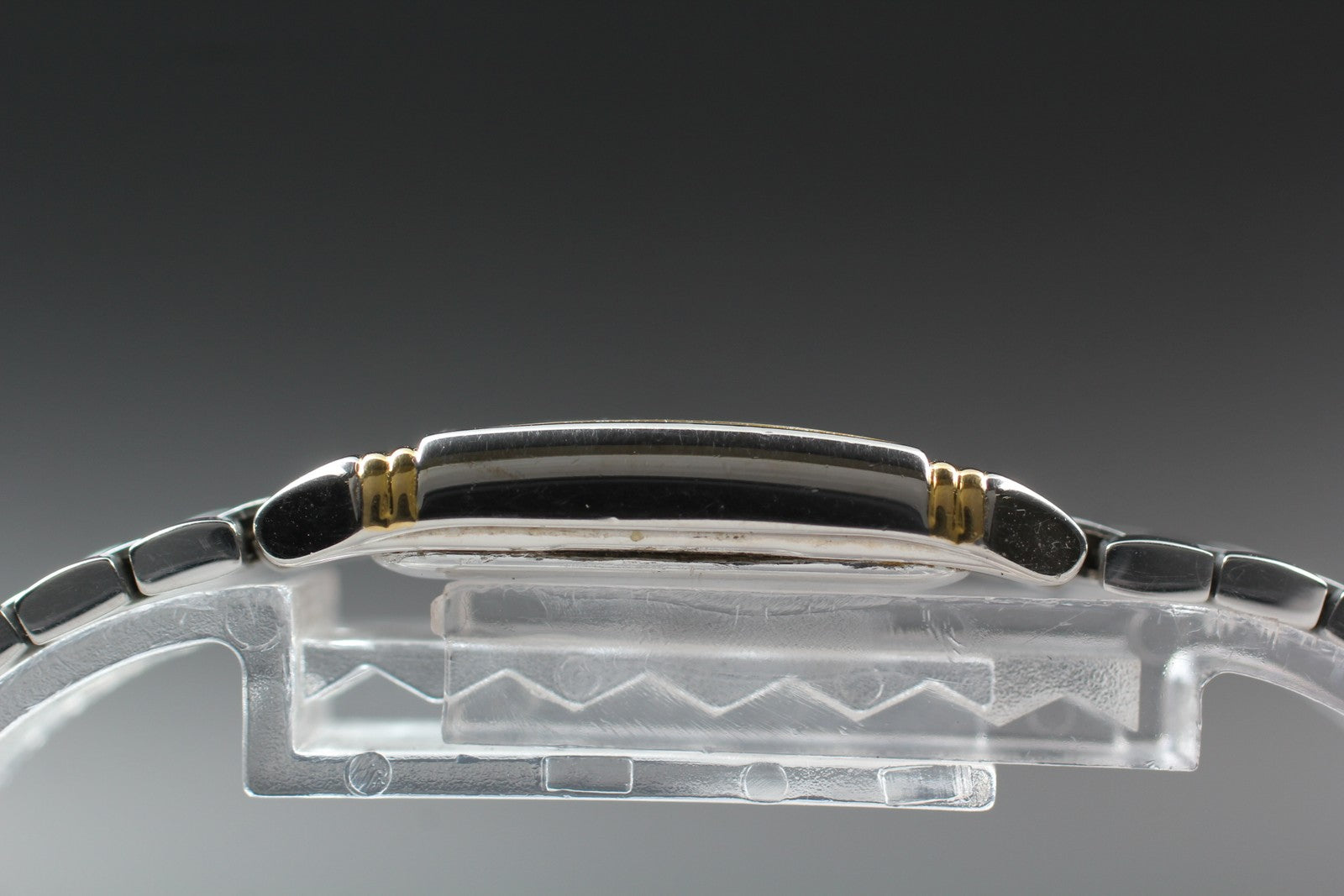 Near MINT Yves Saint Laurent 5421-H04732 18mm Quartz Black Tank Women's Vintage