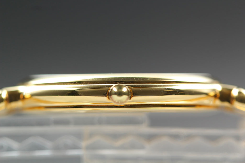 Near MINT Raymond Weil Geneve 9137 33mm Quartz Gold Dial Unisex Vintage JAPAN