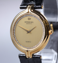 MINT Raymond Weil Geneve 3729 32mm Quartz Gold Dial Unisex Vintage From JAPAN