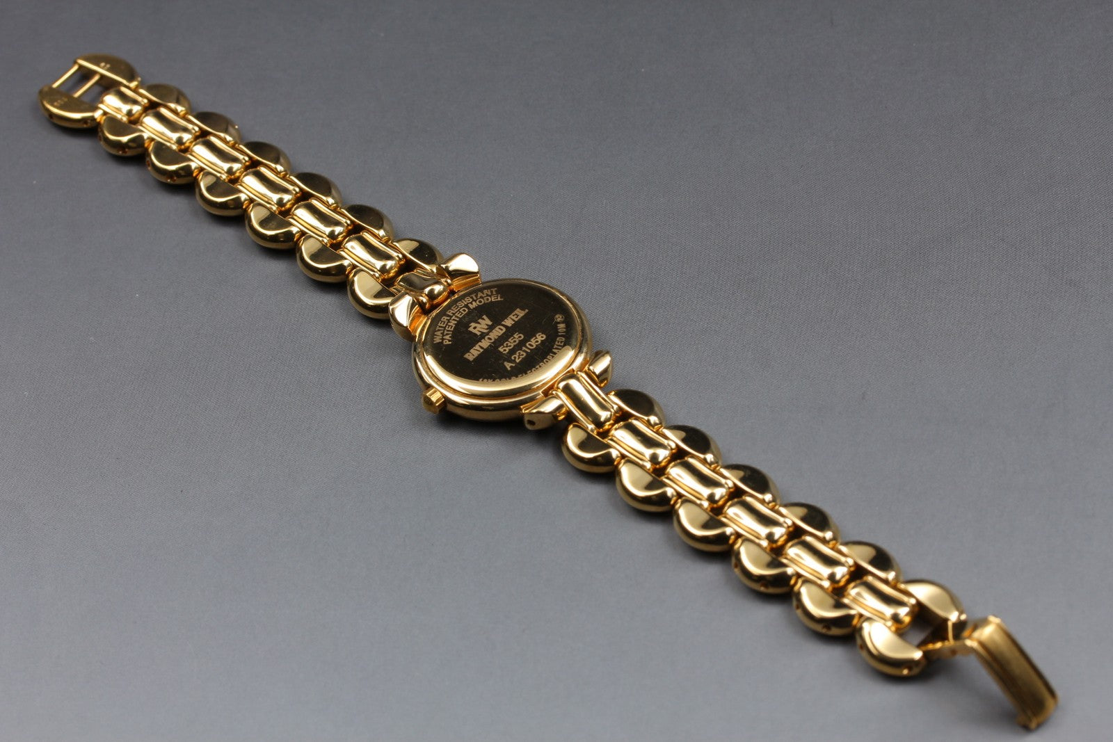 Near MINT Raymond Weil Geneve 24mm 5355 Quartz Gold Dial Women's Vintage JAPAN