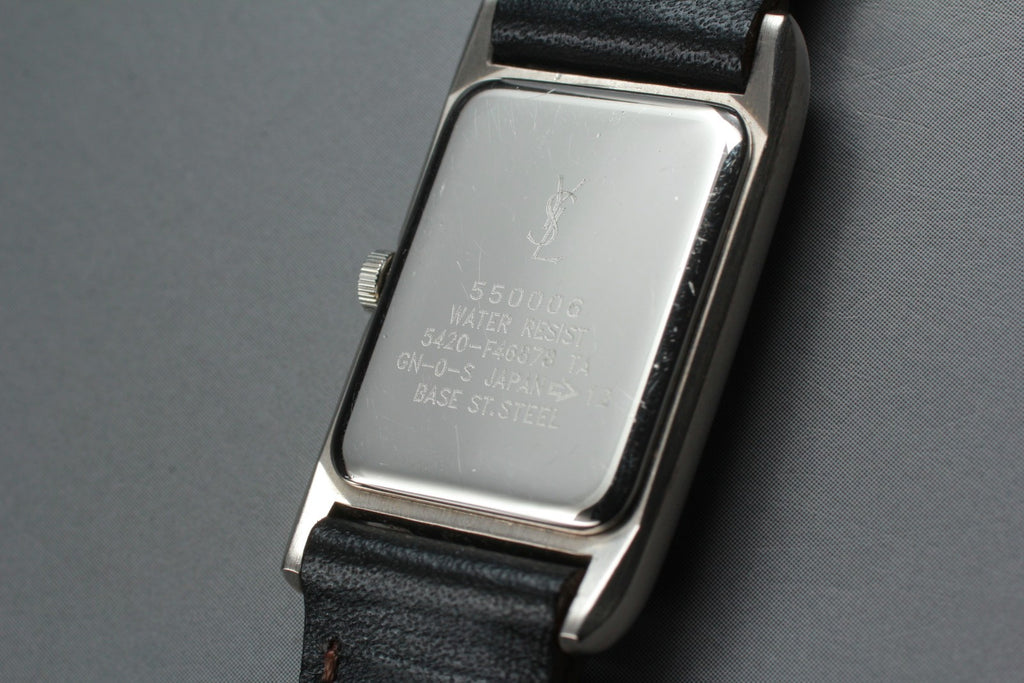 Near MINT Yves Saint Laurent 21mm 5420-F46657 Quartz Roman Tank Women's Vintage