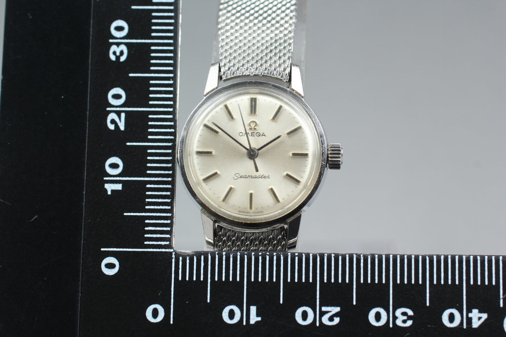1966 Near MINT OMEGA Seamaster 21mm 535.006 Manual Cal.630 Silver Women Vintage