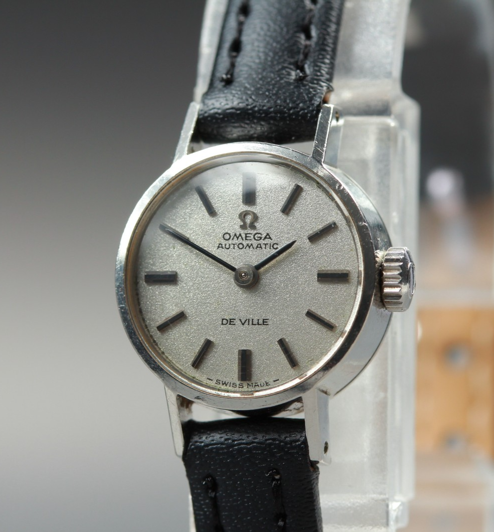 1969 Near MINT OMEGA De Ville 18mm 551.037 Automatic Silver Women's Vintage