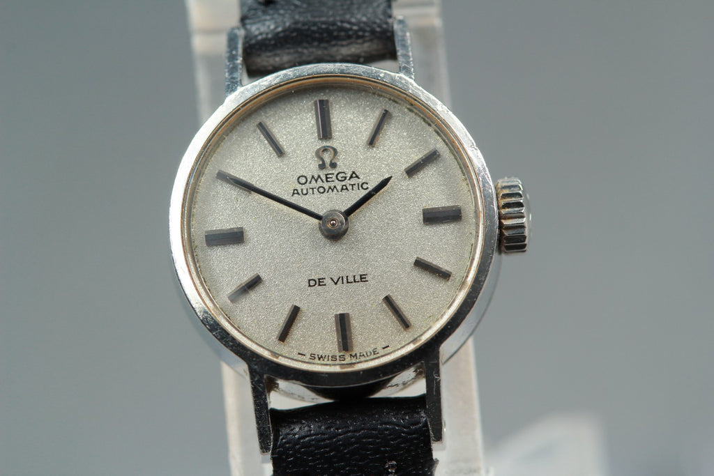 1969 Near MINT OMEGA De Ville 18mm 551.037 Automatic Silver Women's Vintage