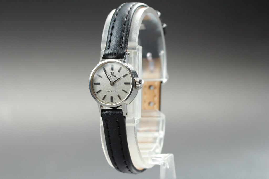 1969 Near MINT OMEGA De Ville 18mm 551.037 Automatic Silver Women's Vintage
