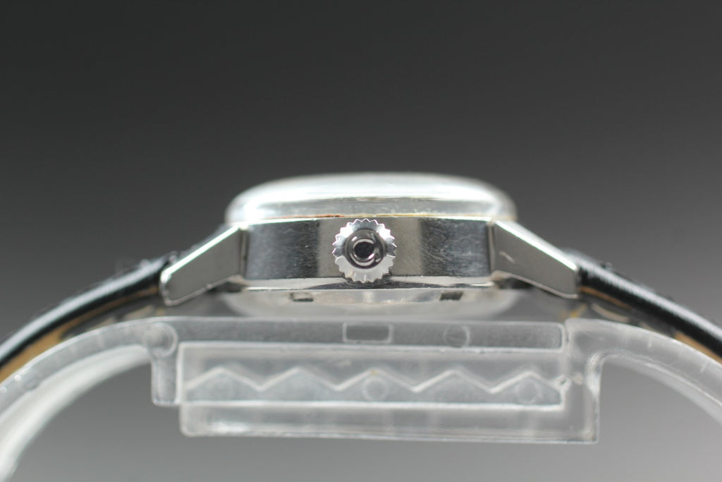 1970 Near MINT OMEGA Geneve 21mm 566.002 Automatic Cal.684 Silver Women Vintage