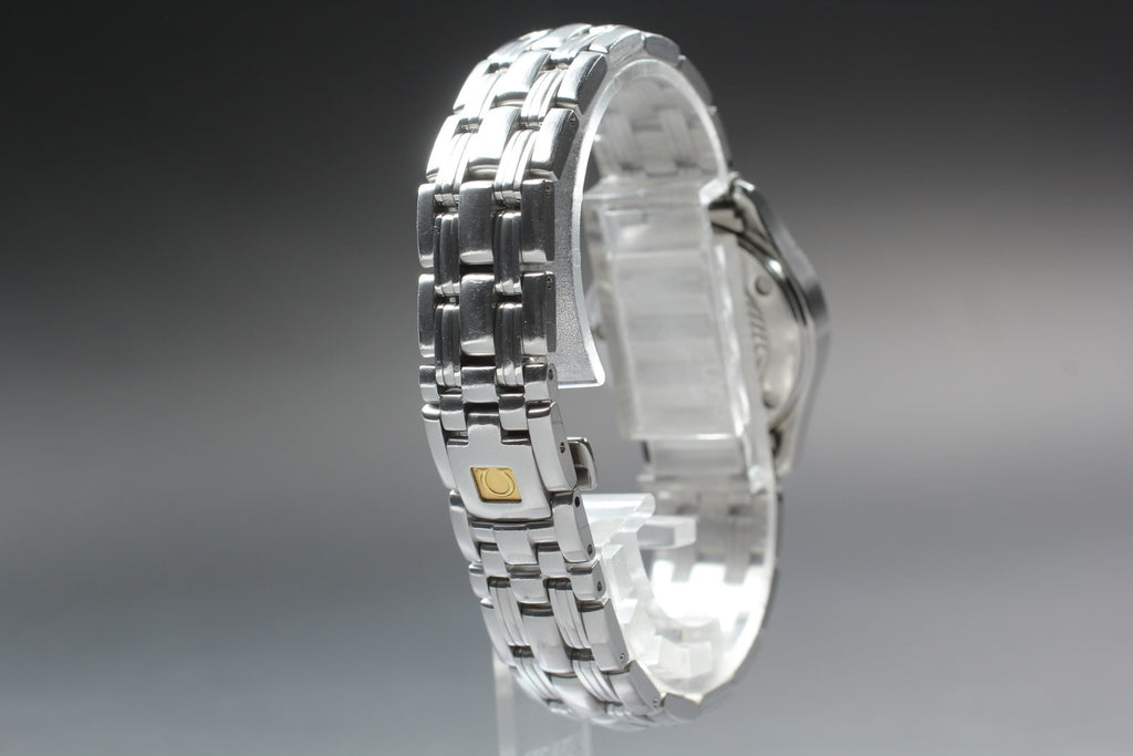 1998 Full Set Near MINT OMEGA Seamaster 120 28mm 596.1502 Quartz Women's Vintage