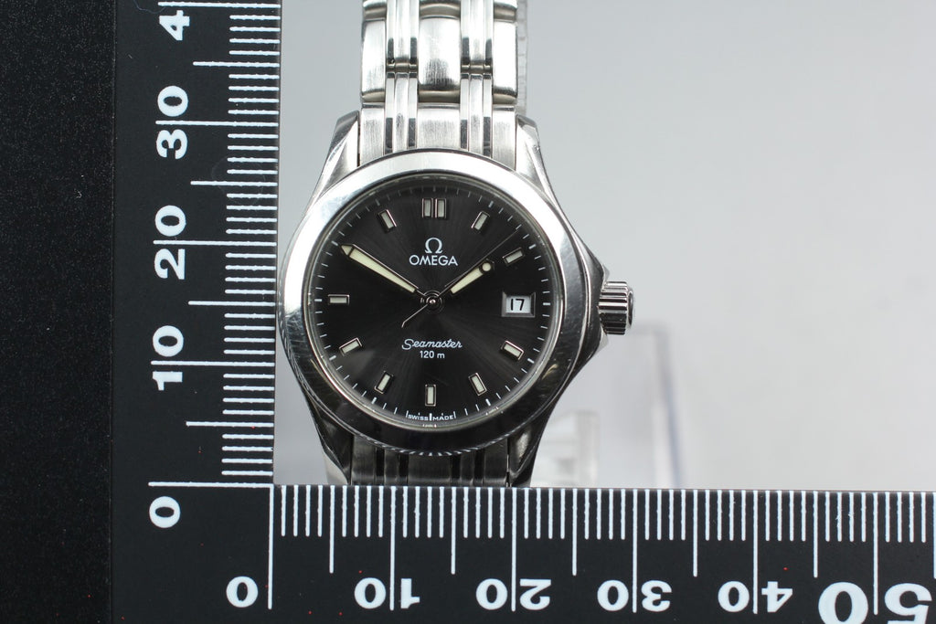 1998 Full Set Near MINT OMEGA Seamaster 120 28mm 596.1502 Quartz Women's Vintage