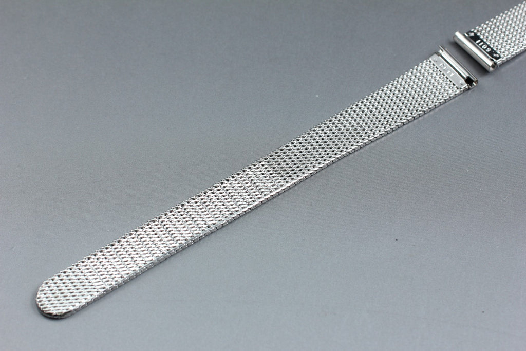 Near MINT OMEGA 6011 13mm Milanese Mesh Band Bracelet Women's Vintage From JAPAN