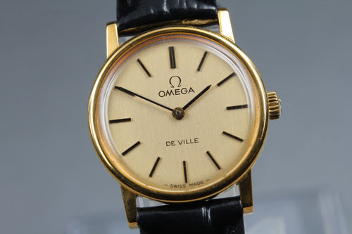 1978 Near MINT OMEGA De Ville 25mm 511.0532 Manual Cal.625 Gold Women's Vintage