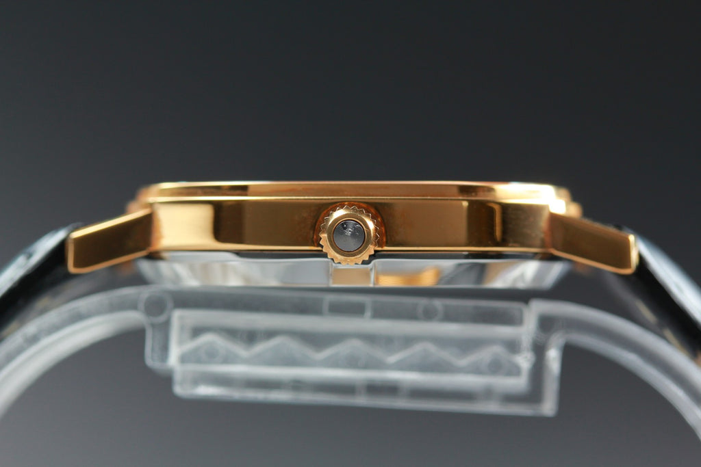 1979 Near MINT OMEGA De Ville 29mm 191.0046 Quartz Cal.1330 Gold Men's Vintage