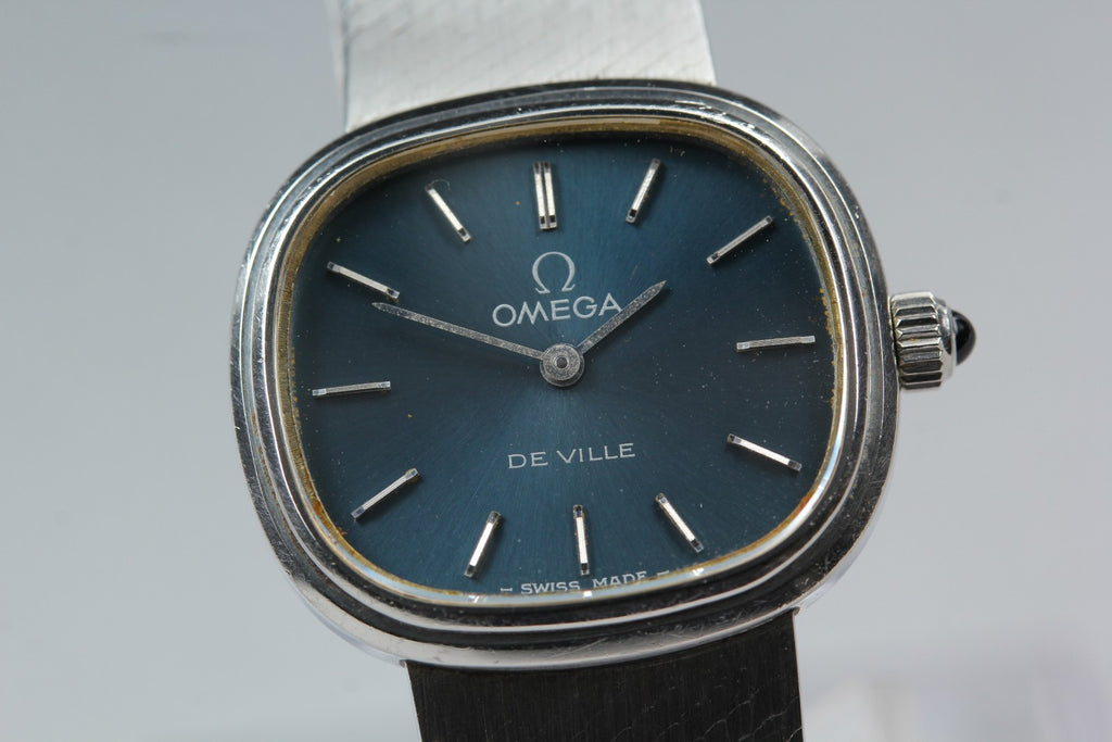 1977 Near MINT OMEGA De Ville 26mm 511.0538 Manual Cal.625 Navy Women's Vintage