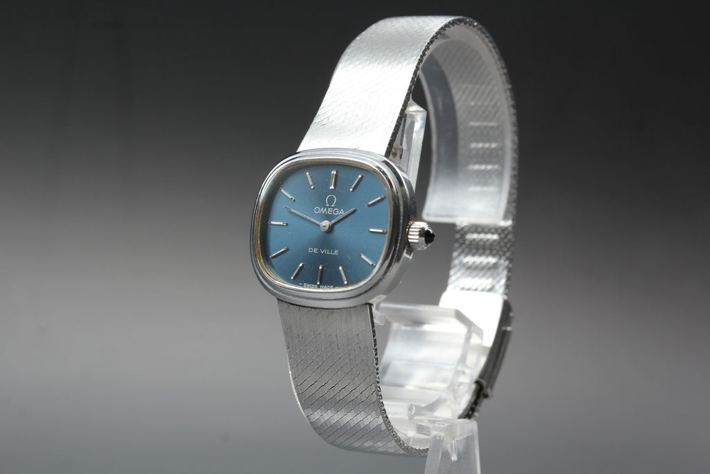 1977 Near MINT OMEGA De Ville 26mm 511.0538 Manual Cal.625 Navy Women's Vintage