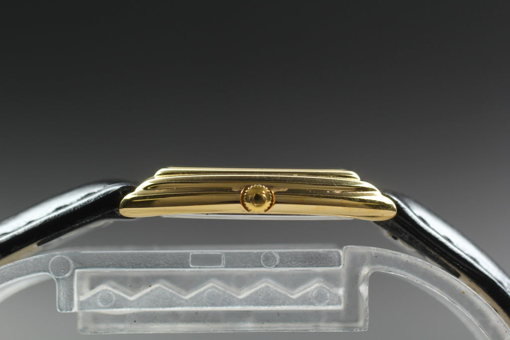 1984 Near MINT OMEGA De Ville 19mm 591.0299 Quartz Cal.1450 Gold Women's Vintage