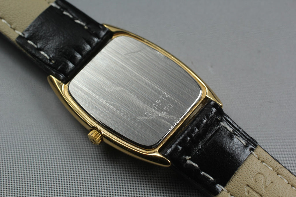 1984 Near MINT OMEGA De Ville 19mm 591.0299 Quartz Cal.1450 Gold Women's Vintage